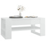 vidaXL White Glossy Coffee Table 102x55x45 cm Engineered Wood