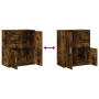 vidaXL Smoked Oak Buffet 60x31x70 cm - Engineered Wood