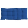 Lot de 4 coussins de chaise à dossier haut bleu royal vidaXL - Confort et style assurés!