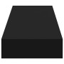 vidaXL Floating Wall Shelf with Drawer Black 80x25x8 cm