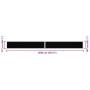 vidaXL Retractable Side Awning Black - 117x1200 cm