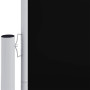 vidaXL Retractable Side Awning Black - 117x1200 cm