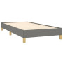 vidaXL Dark Grey Fabric Bed Frame 90x190 cm (Mattress Not Included)