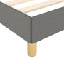 vidaXL Dark Grey Fabric Bed Frame 90x190 cm (Mattress Not Included)