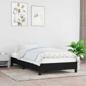 Cadre de lit noir tissu vidaXL - 80x200 cm : élégance et confort pour vos nuits !