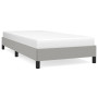 Mieux Dormir : Cadre de Lit vidaXL 90x200cm Tissu Gris Clair - Style et Confort Sans Matelas