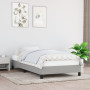 Mieux Dormir : Cadre de Lit vidaXL 90x200cm Tissu Gris Clair - Style et Confort Sans Matelas
