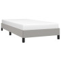 Mieux Dormir : Cadre de Lit vidaXL 90x200cm Tissu Gris Clair - Style et Confort Sans Matelas