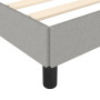 Mieux Dormir : Cadre de Lit vidaXL 90x200cm Tissu Gris Clair - Style et Confort Sans Matelas