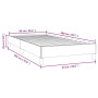 Mieux Dormir : Cadre de Lit vidaXL 90x200cm Tissu Gris Clair - Style et Confort Sans Matelas