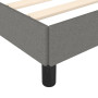 vidaXL Dark Grey Fabric Bed Frame without Mattress - 90x200 cm