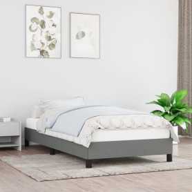 Cadre de lit gris foncé vidaXL - 90x200 cm: style et confort pour vos nuits!