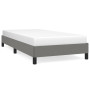 Cadre de lit sans matelas en tissu vidaXL - 90x200 cm Gris foncé