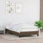 vidaXL Dark Brown Fabric Bed Frame (90x200 cm) - Mattress Not Included