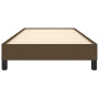 vidaXL Dark Brown Fabric Bed Frame (90x200 cm) - Mattress Not Included