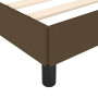 vidaXL Dark Brown Fabric Bed Frame (90x200 cm) - Mattress Not Included