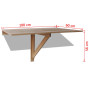 Table murale rabattable en chêne vidaXL - Élégance et gain d'espace assurés!