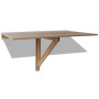 Table murale rabattable en chêne vidaXL - Élégance et gain d'espace assurés!