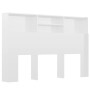 Armoire de tête de lit Blanc brillant vidaXL - Design moderne pour une chambre élégante