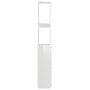 vidaXL White Glossy Bathroom Cabinet 25x26.5x170 cm Engineered Wood