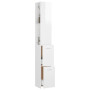 vidaXL Armoire de Bain Blanc Brillant 170 cm - Élégance en Bois d'Ingénierie pour Votre Salle de Bain
