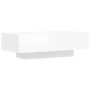 vidaXL High Gloss White Engineered Wood Coffee Table - 100x49.5x31 cm