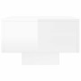 vidaXL High Gloss White Engineered Wood Coffee Table - 100x49.5x31 cm