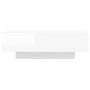 vidaXL High Gloss White Engineered Wood Coffee Table - 100x49.5x31 cm
