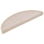 vidaXL Tapis d'escalier Taupe - Lot de 15, 56x17x3 cm | Sécurité & Style