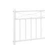 VidaXL Cadre de Lit Métal Blanc 90x190cm avec Tête de Lit - Élégance et Simplicité