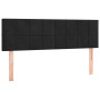 vidaXL Têtes de lit Velours Noir 72x5x78/88 cm - Ensemble de 2 | Élégance et Confort pour Votre Chambre