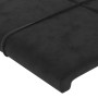 vidaXL Têtes de lit Velours Noir 72x5x78/88 cm - Ensemble de 2 | Élégance et Confort pour Votre Chambre