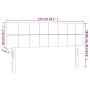 vidaXL Set of 2 Black Velvet Headboards 72x5x78/88 cm