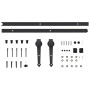 Kit quincaillerie porte coulissante SKIEN 200 cm noir - vidaXL | Élégance et fonctionnalité