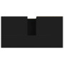 vidaXL Black Bathroom Cabinet 65x33x60 cm Engineered Wood