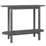 Table console en Bois massif de pin vidaXL - 110x40x80 cm Gris