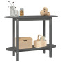 Table console en Bois massif de pin vidaXL - 110x40x80 cm Gris