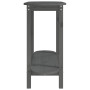 Table console en Bois massif de pin vidaXL - 110x40x80 cm Gris