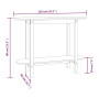 Table console en Bois massif de pin vidaXL - 110x40x80 cm Gris