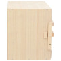vidaXL Solid Pine Wood Double Compartment Nesting Box for Birds - 63x40x45 cm