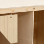vidaXL Solid Pine Wood Double Compartment Nesting Box for Birds - 63x40x45 cm