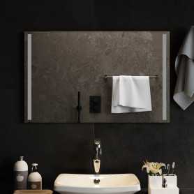 Miroir de Salle de Bain à LED 80x50 cm - vidaXL | Éclairage Moderne et Élégant