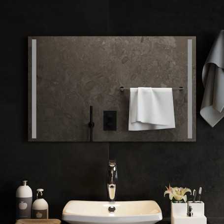 Miroir de Salle de Bain à LED 80x50 cm - vidaXL | Éclairage Moderne et Élégant