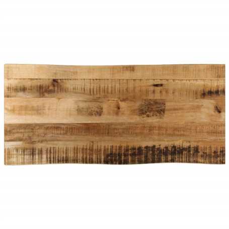 vidaXL Rustic Mango Wood Table Top 100x40x3.8 cm - Raw Mango Wood