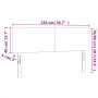 vidaXL 2-piece headboard set White Faux Leather - 72x5x78/88 cm