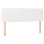 vidaXL 2-piece headboard set White Faux Leather - 72x5x78/88 cm