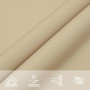Parasol en tissu oxford carré beige vidaXL - Protection et style pour votre extérieur!