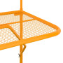 Table de balcon vidaXL Jaune 60x40 cm Acier - Ajoutez du style à votre espace extérieur !