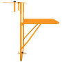Table de balcon vidaXL Jaune 60x40 cm Acier - Ajoutez du style à votre espace extérieur !
