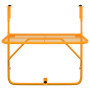 Table de balcon vidaXL Jaune 60x40 cm Acier - Ajoutez du style à votre espace extérieur !